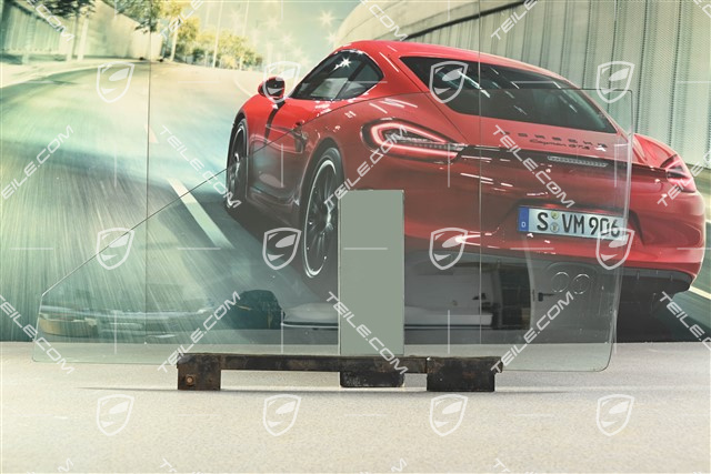 Szyba boczna, przód, porysowana, L