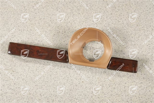 Trim. Ignition switch, Burr maple wood package, dark high gloss/Havanna