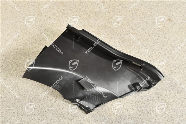 Air guide / duct, black matte, L