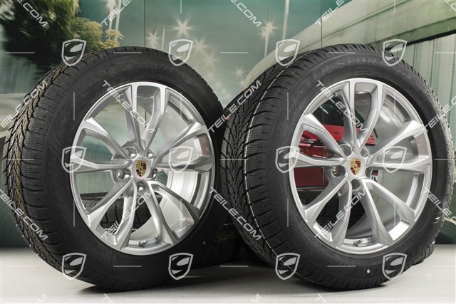 19-inch "Macan Design" winter wheels set, rims 8,5J x 19 ET21 + 9J x 19 ET21 + NEW Dunlop SP Winter Sport 4D winter tyres 235/55 R19 + 255/50 R19, with TPMS