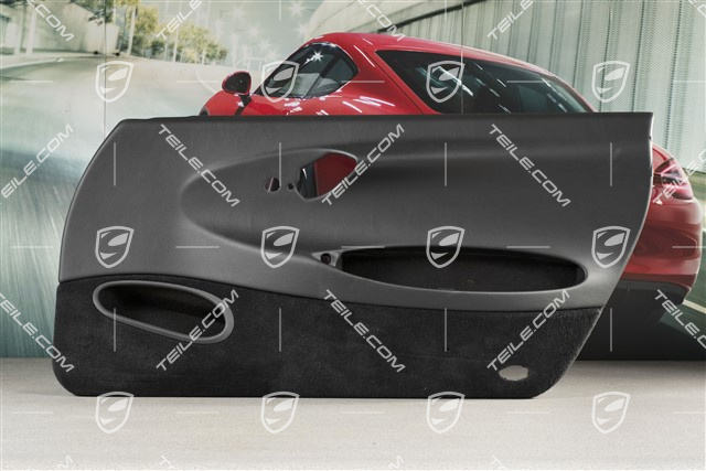 Türverkleidung ohne Airbagblende, ohne Sound, Kunstleder, Schwarz, GT3 RS (Strasse), R