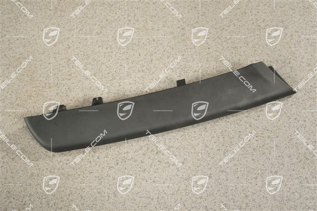 Front bumper with ACC disc / trim centre-upper, satin black