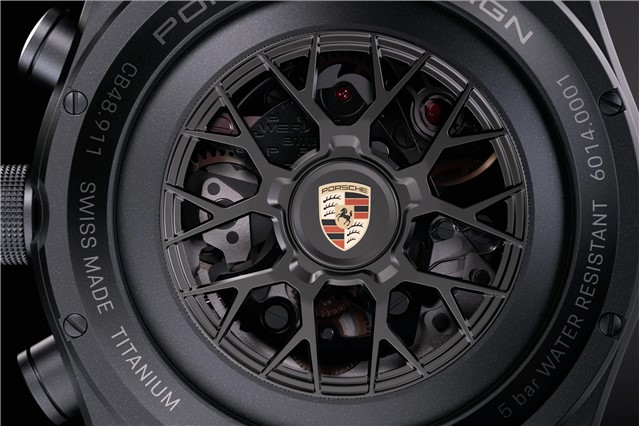 Porsche Design 911 992 Chronograph, schwarzes Titan, Kaliber WERK 01.100