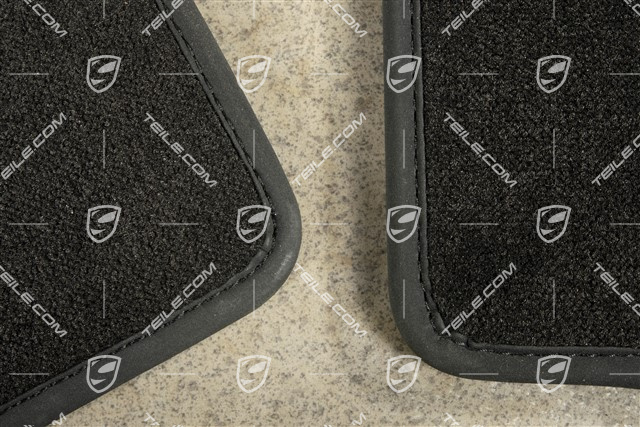 Fußmatten-Set, 2-teilig, schwarz, RL