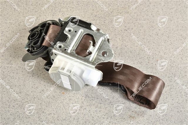 Pas bezpieczeństwa tylny, kontrola zapięcia pasa wizualna i akustyczna, Truffle Brown, L Pas bezpieczeństwa tylny, kontrola zapięcia pasa wizualna i akustyczna, Truffle Brown, L