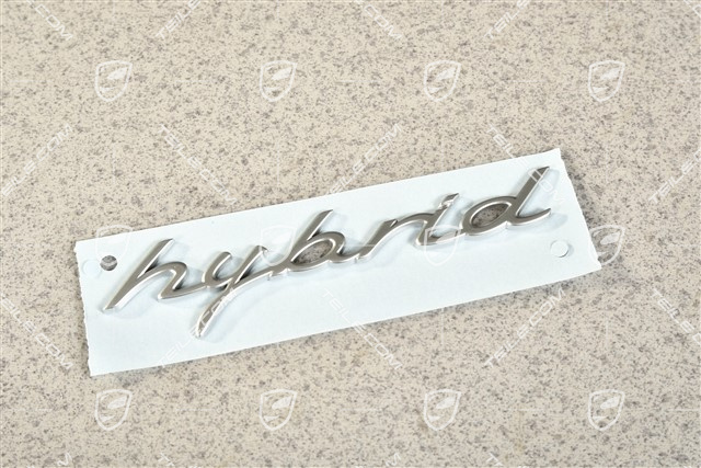 "Hybrid" Schriftzug, Chrom, seitlich, R