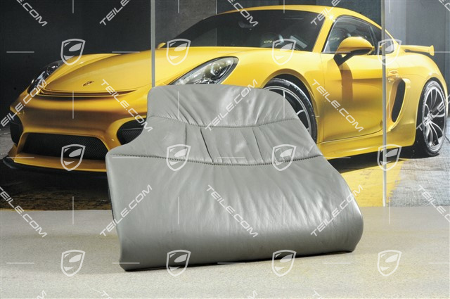 Back seat cushion, leather drapped, leather damaged, R Back seat cushion, leather drapped, leather damaged, R
