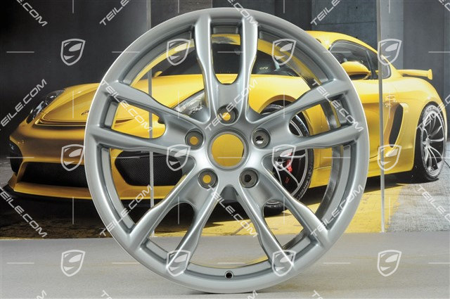 19" Felge Boxster S III, 8J x 19 ET57, Rhodiumsilbermetallic
