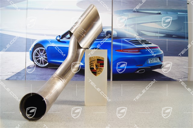 Exhaust system tail pipe, standard tailpipe, 4-pipe look, outer, R