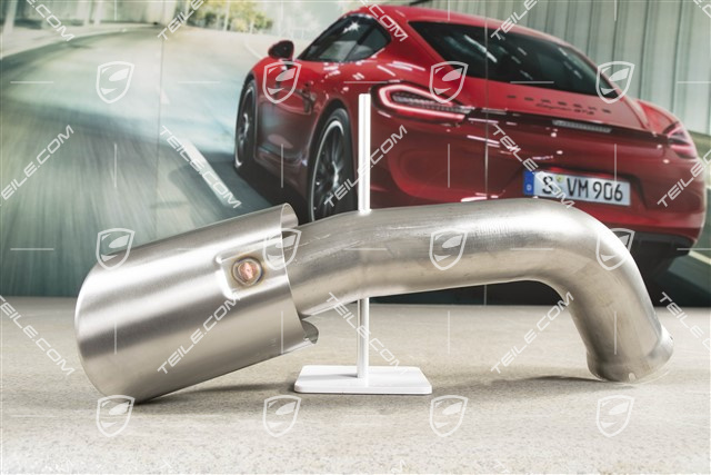 Exhaust system tail pipe, standard tailpipe, 4-pipe look, outer, L