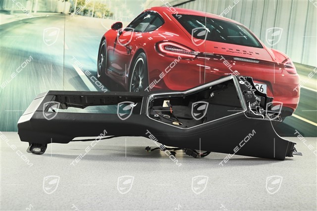 Mittelkonsole schwarzes Leder