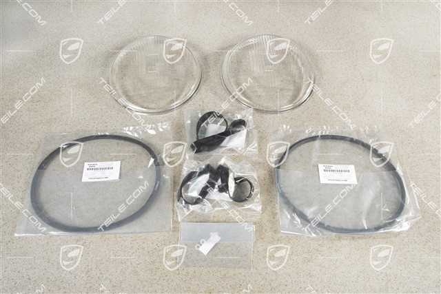 Headlight Replacement lens kit left-hand drive, L+R Headlight Replacement lens kit left-hand drive, L+R