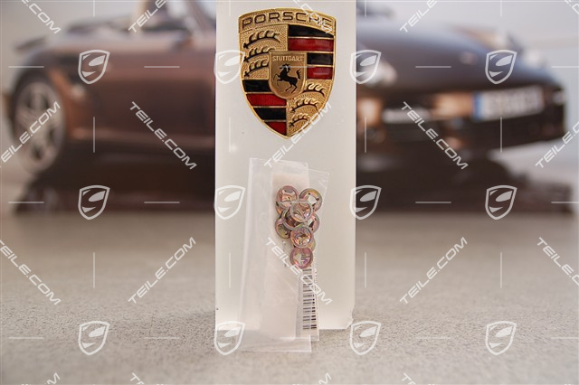 Rear spoiler grille, 2-piece, incl. centre part and reinforcement, Carrera S