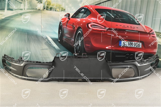 Untere Abdeckung / Diffusor, Stoßstange hinten, Schwarzmatt / USA