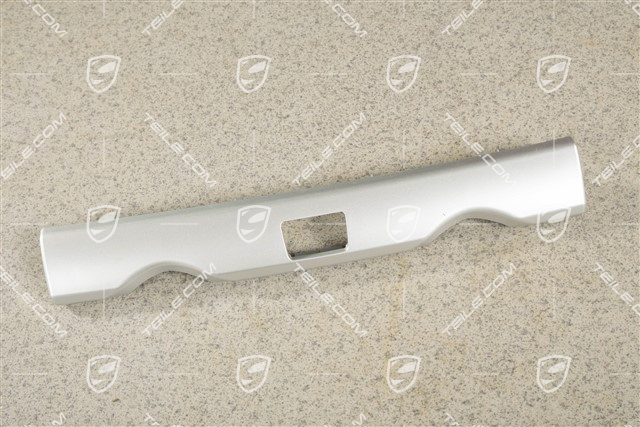 Dashboard trim moulding, middle / centre, Galvano silver