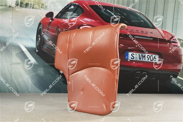 Notsitzkissen, Coupe/Targa, Leder, Terracotta, L