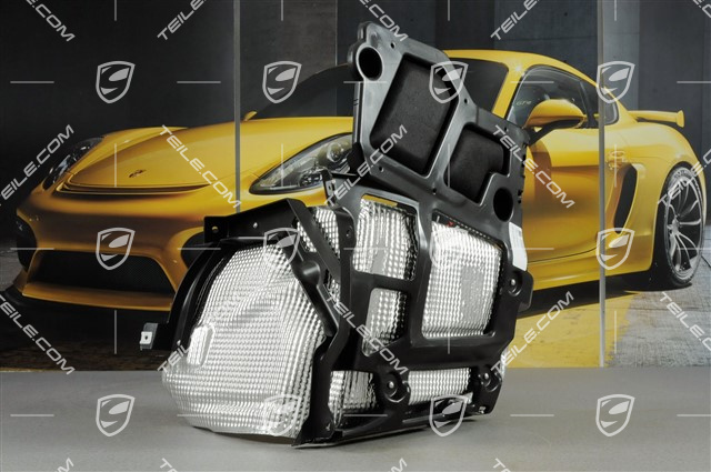 Support with heat protection, L Support with heat protection, L