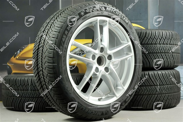 19-inch TURBO II winter wheel set, wheels 9J x 19 ET 60 + 10J x 19 ET61 + NEW tyres Michelin Pilot Alpin 4, 255/45 R19+285/40 R19, with TPM