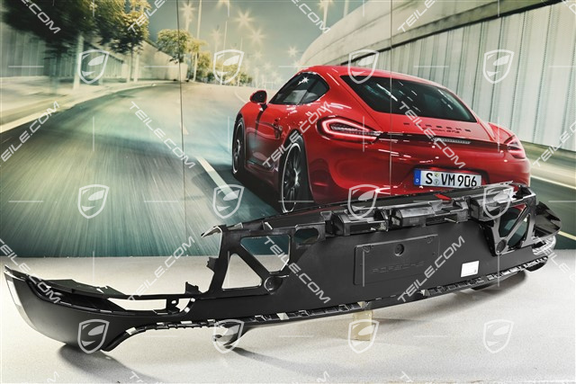 Rear bumper, lower lining, Black