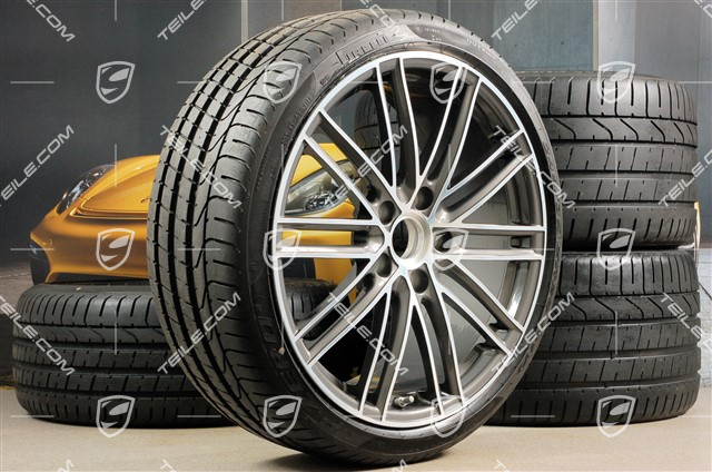 20-inch Turbo IV summer wheels set, rims 8,5J x 20 ET49 + 11,5J x 20 ET76 + summer tyres 245/35 R20 + 305/30 R20