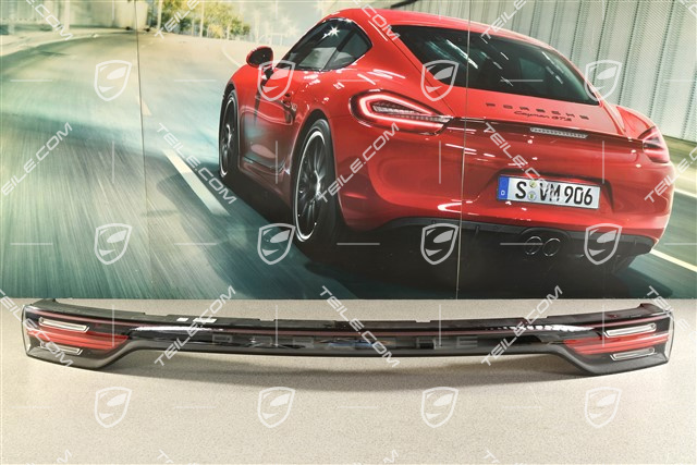 Blenda tylna środkowa z czarnym napisem, USA