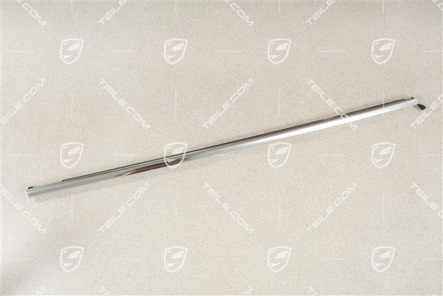 Moulding, Door channel, incl. sealing, front, Galvano silver, R