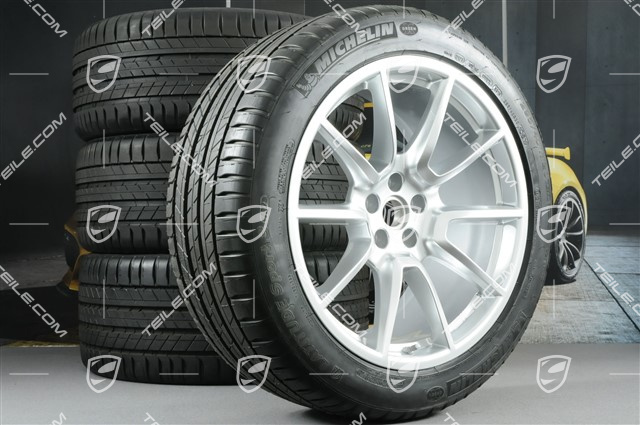 20" "Macan SportDesign" koła letnie komplet, felgi 9J x 20 ET26 + 10J x 20 ET19, opony letnie Michelin 265/45 R 20 + 295/40 R 20, z czujnikami ciśnienia RDK