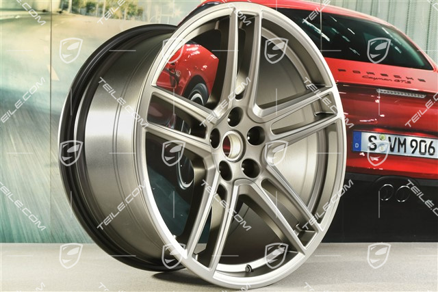 20" Felge "Macan Turbo", 10J x 20 ET19, BORBET, platinum seidenmatt