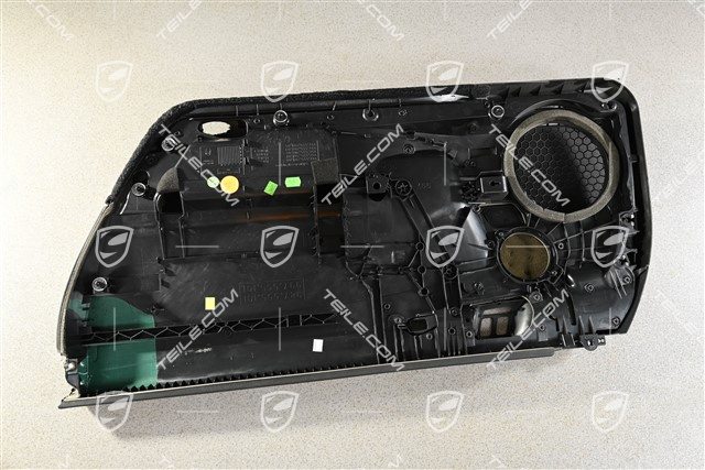 Tapicerka drzwi, Cabrio, skóropodobna, czarna, Bose, L