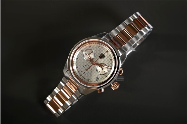 Damen-Chronograph – Pepita, Durchmesser 37 mm, silber/roségold