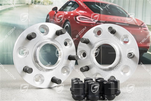 Distanzscheiben / Spurverbreitungssatz, Distanzring 17 mm, inkl. Radmutter