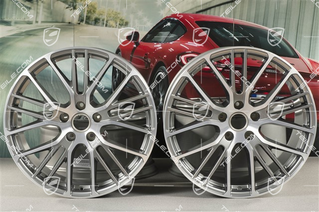 21" Komplet felg Panamera Exclusive Design Sport, 9,5J x 21 ET71 + 11,5J x 21 ET69