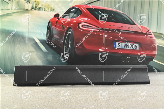 Rear door cover / trim, lower part, Matt black, L