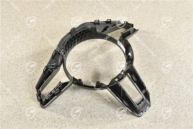 Blende, Lenkrad, Schwarz mit Dunkelsilber