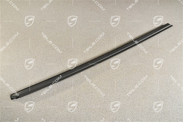 Rear door moulding, Black matte, L