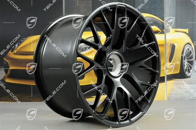 20" Felge Turbo S, Zentralverschluss, für GTS, 11,5J x 20 ET48, Schwarz-Matt