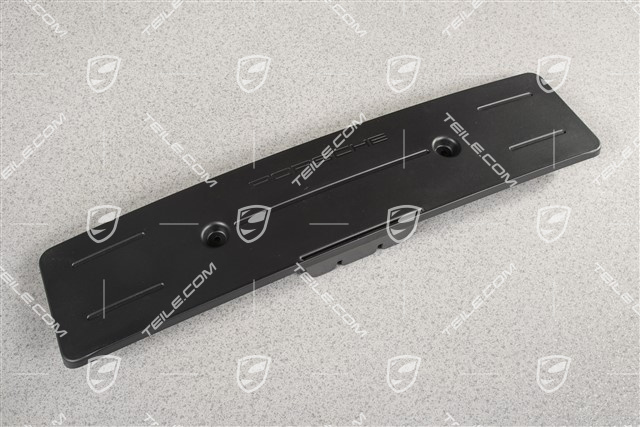 Front bumper number / licence plate support, black matte