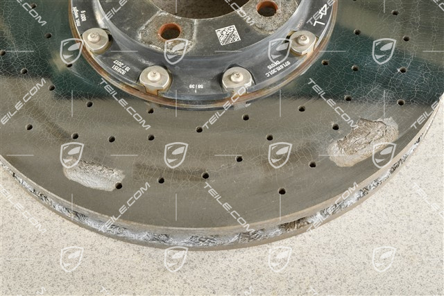 PCCB ceramik brake disc, 20-inch / 420mm, L, damged