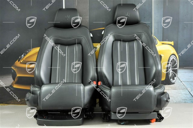 GranTurismo, Sitze, el. einstellbar, Leder, Schwarz, Satz (L+R)