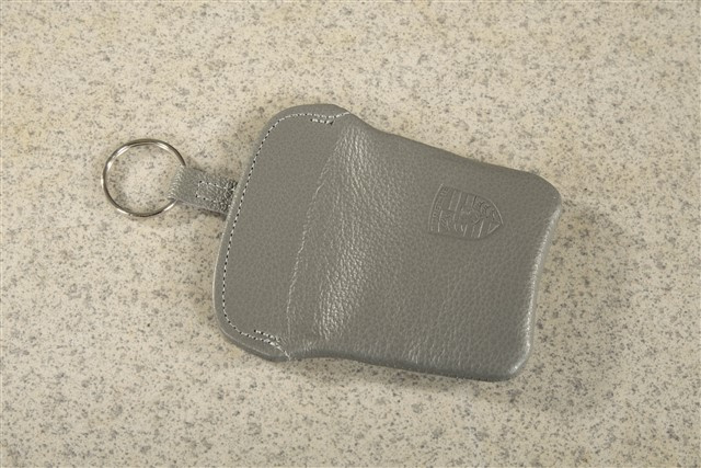 Schlüsseltasche aus Leder, Classicgrau, Porsche 911 70er bis 90er Jahre