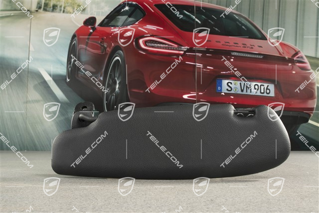 Sonnenblende, Coupe, Kunstleder, schwarz, R