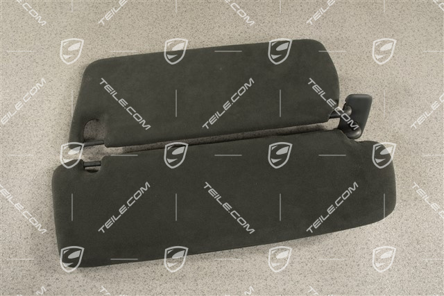 Sonnenblende, Spiegel beleuchtet, Alcantara Schwarz, L