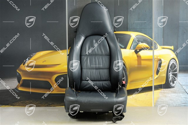 Sitz, manual einstellbar, Leder, Metropolblau, Raffleder, beschädigt, R