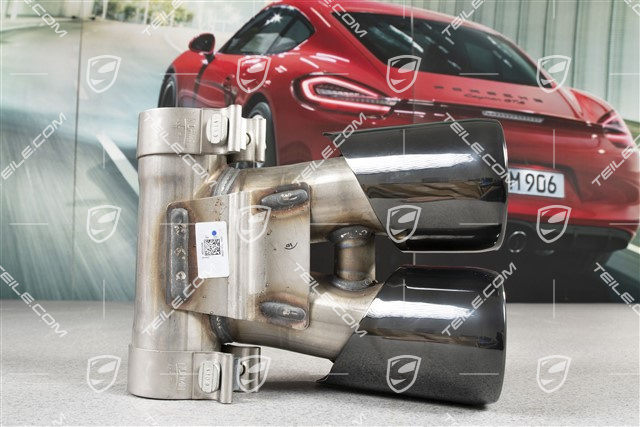 Tail pipe, sport, black