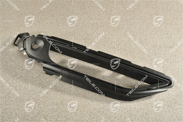 Turbo, Boczna kratka wentylacyjna zderzaka przedniego, dolna, czarny mat, R