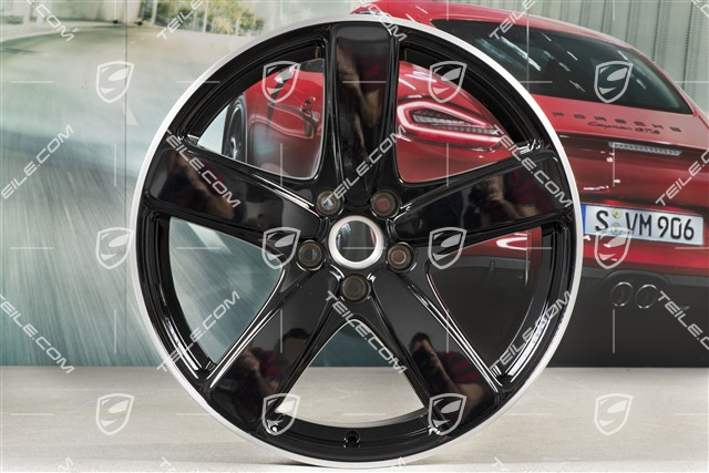19" Felgensatz Macan SportClassic, 8J x 19 ET21 + 9J x 19 ET21, schwarz hochglanz
