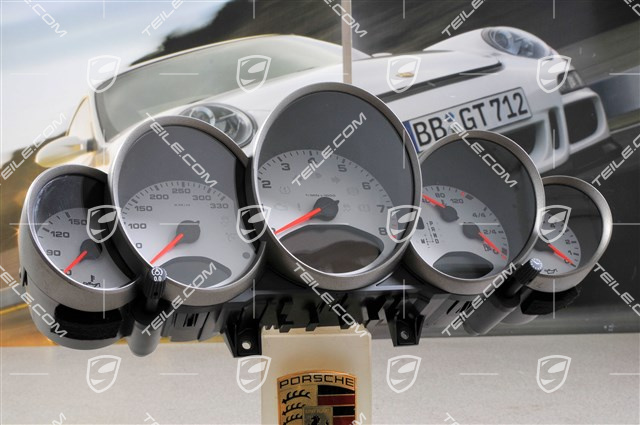 Instrument cluster, PDK-transmission, Dial in silver Instrument cluster, PDK-transmission, Dial in silver