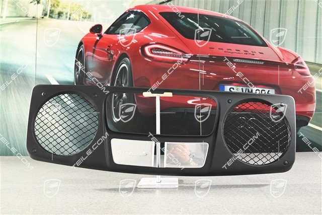 Engine compartment cover, Black, Turbo S 3,8