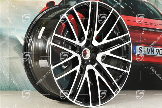 21" felga "911 Turbo 5 Design" 10J x 21 ET 19, czarny wysoki połysk
