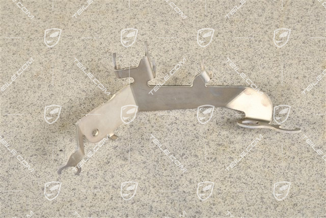 Brake hose bracket / support, front axle, L